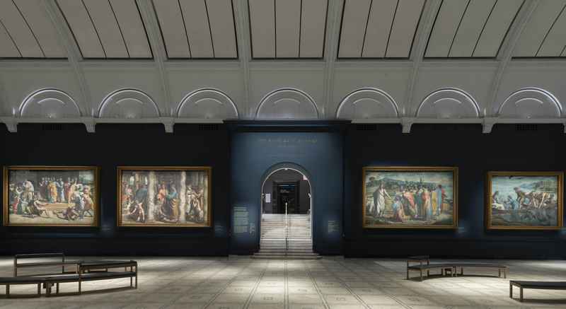View of refurbished Raphael Court at the V&A, 2021. (c) Victoria and Albert Museum, London (4).jpg